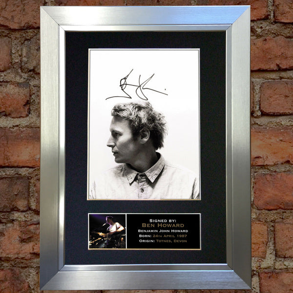 BEN HOWARD Mounted Signed Photo Reproduction Autograph Print A4 310