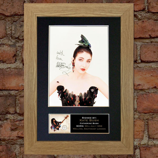 KATE BUSH Signed Autograph Mounted Photo REPRODUCTION PRINT A4 314