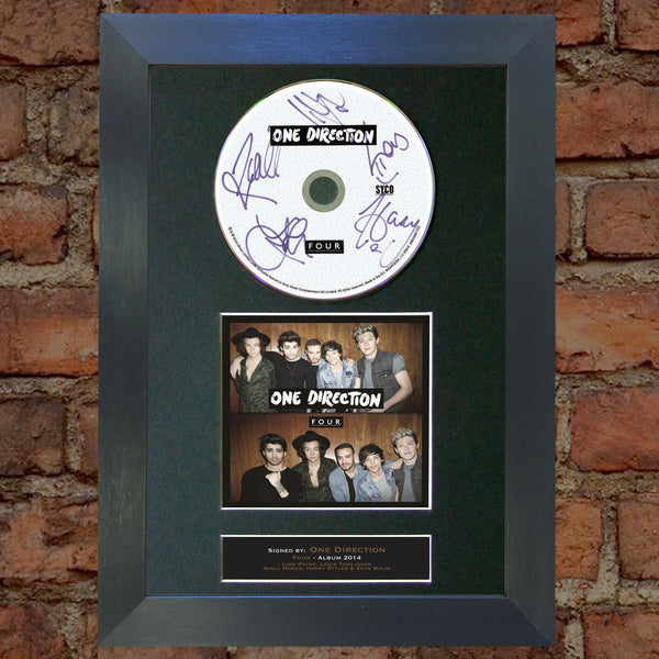 ONE DIRECTION FOUR Signed Album COVER With Reproduction Cd Print A4 Autograph 63