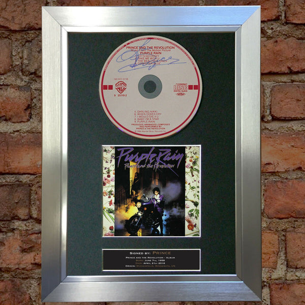 PRINCE PURPLE RAIN Signed Album COVER Repro Cd Print A4 Photo Autograph 74