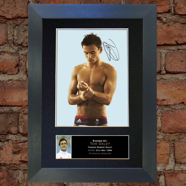 TOM DALEY Mounted Signed Photo Reproduction Autograph Print A4 265