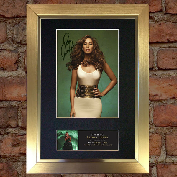 LEONA LEWIS Mounted Signed Photo Reproduction Autograph Print A4 241