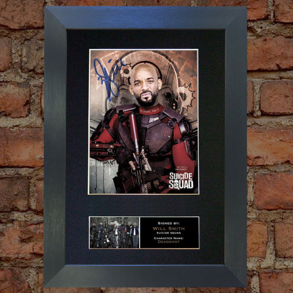 SUICIDE SQUAD Deadshot Will Smith Signed Autograph Mounted Photo Repro Print 620