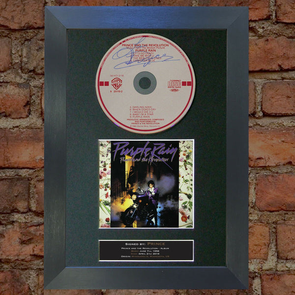 PRINCE PURPLE RAIN Signed Album COVER Repro Cd Print A4 Photo Autograph 74