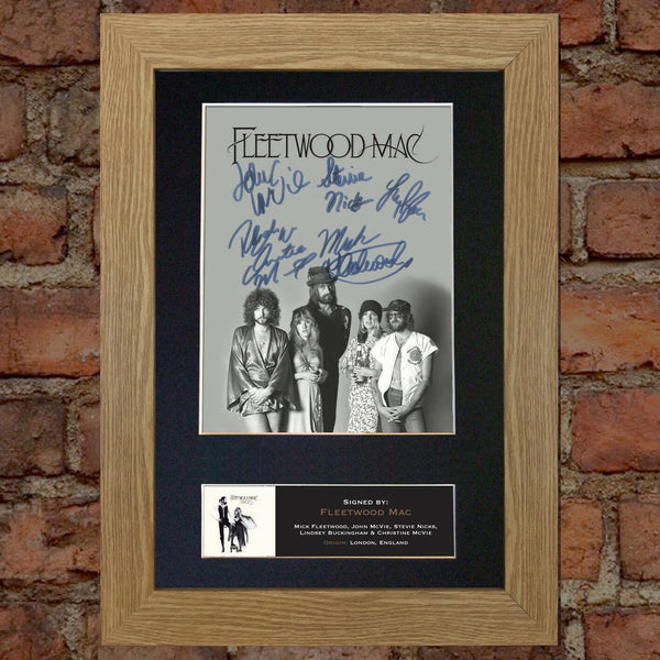 FLEETWOOD MAC Quality Autograph Mounted Photo Repro A4 Print 487