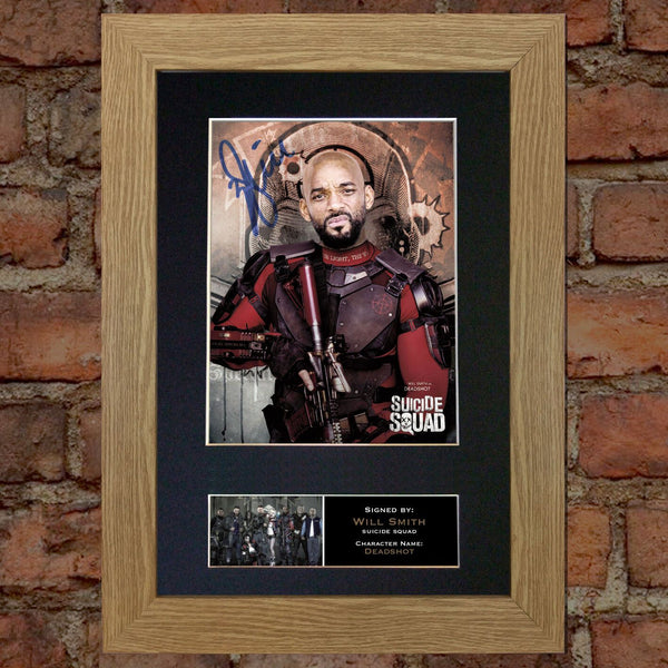 SUICIDE SQUAD Deadshot Will Smith Signed Autograph Mounted Photo Repro Print 620