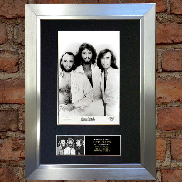 BEE GEES Mounted Signed Photo Reproduction Autograph Print A4 209