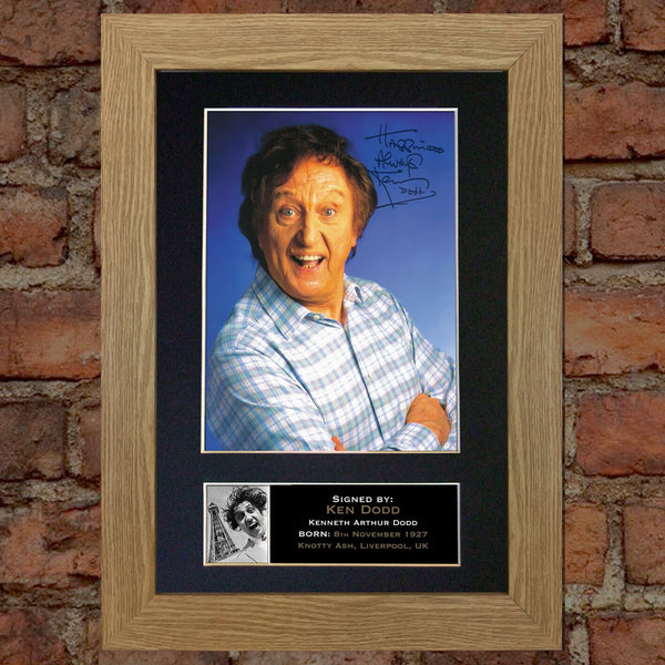 KEN DODD Mounted Signed Photo Reproduction Autograph Print A4 315