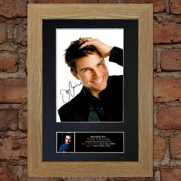 TOM CRUISE Mounted Signed Photo Reproduction Autograph Print A4 103