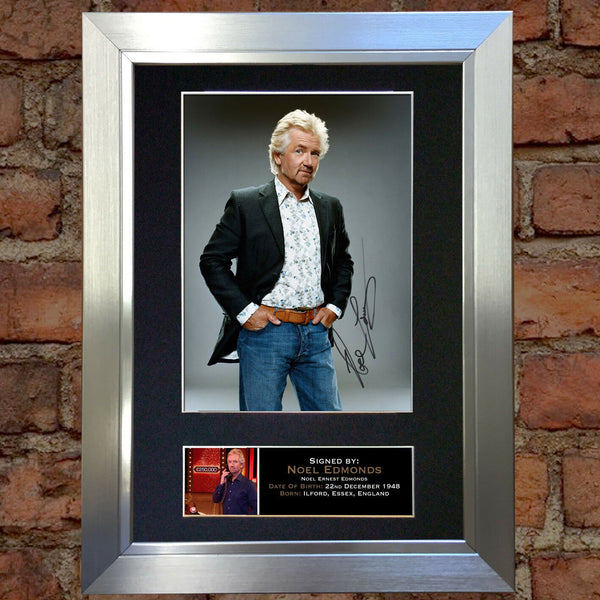 NOEL EDMONDS Mounted Signed Photo Reproduction Autograph Print A4 132