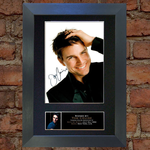 TOM CRUISE Mounted Signed Photo Reproduction Autograph Print A4 103