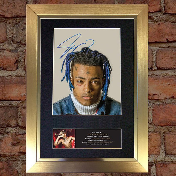 XXXTentacion Jahseh Ricardo  Signed Autograph Mounted Quality Photo Repro A4 772