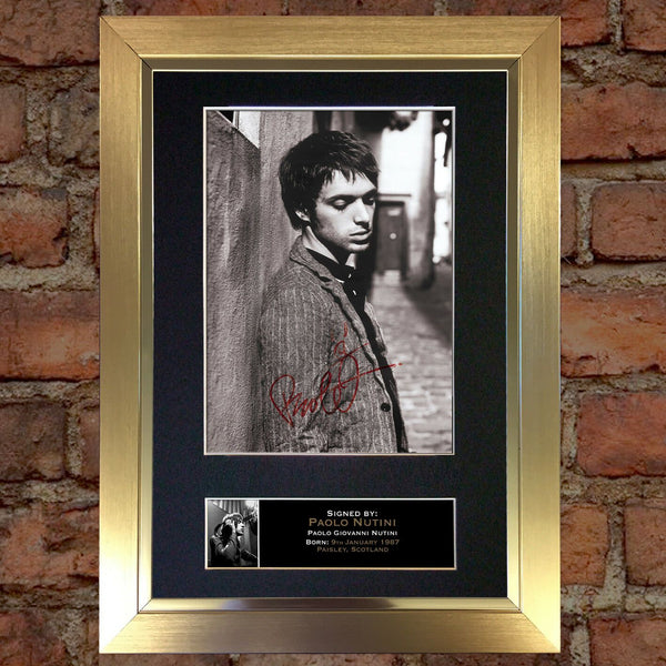 PAOLO NUTINI Mounted Signed Photo Reproduction Autograph Print A4 167
