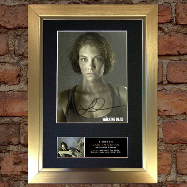MAGGIE GREENE The Walking Dead Signed Autograph Mounted Photo Repro A4 Print 635