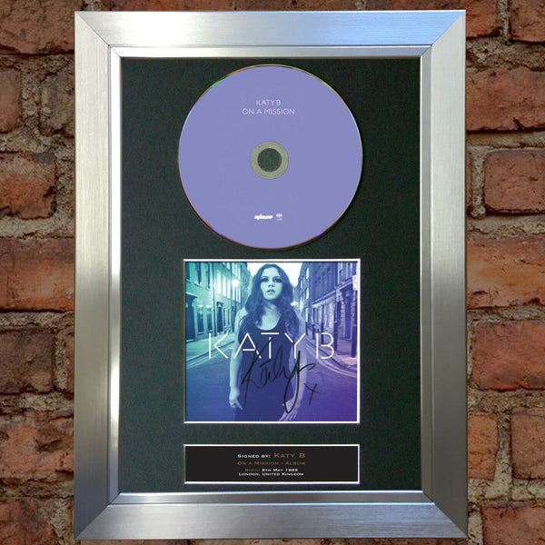 KATY B On a Mission Album Signed CD COVER MOUNTED A4 Reproduction Autograph (2)