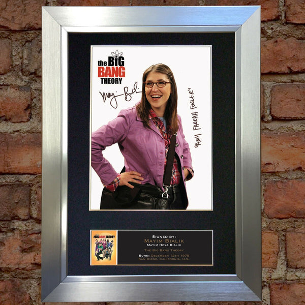 MAYIM BIALIK Big Bang Mounted Signed Photo Reproduction Autograph Print A4 358