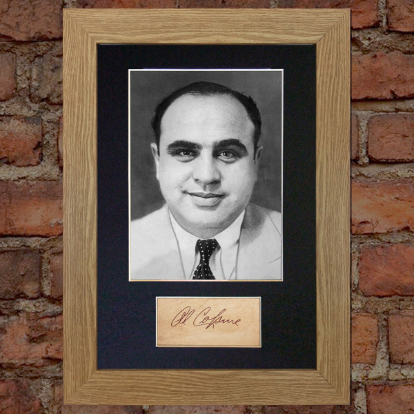 AL CAPONE Gangster RARE Quality Signed Autograph Mounted Photo PRINT A4 574