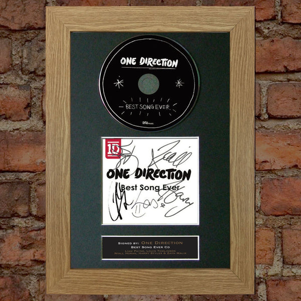 ONE DIRECTION 1D Best Song Ever Signed CD COVER MOUNTED A4 Autograph Print 54