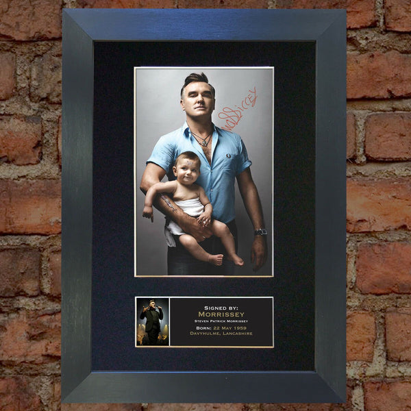 MORRISSEY Mounted Signed Photo Reproduction Autograph Print A4 164