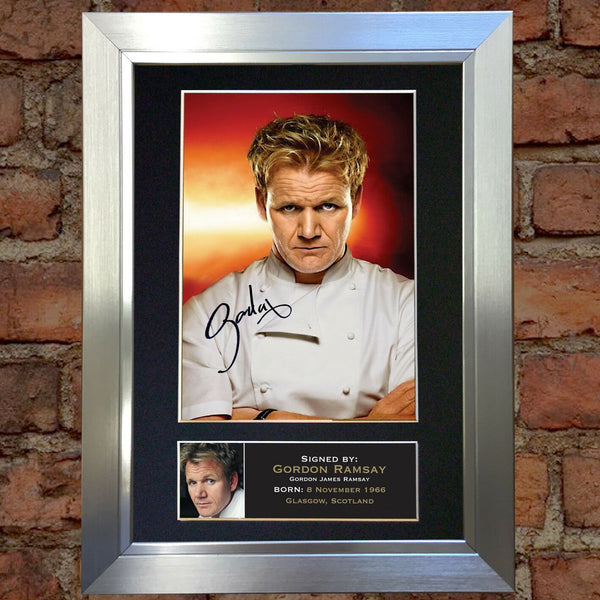 GORDON RAMSEY Mounted Signed Photo Reproduction Autograph Print A4 14