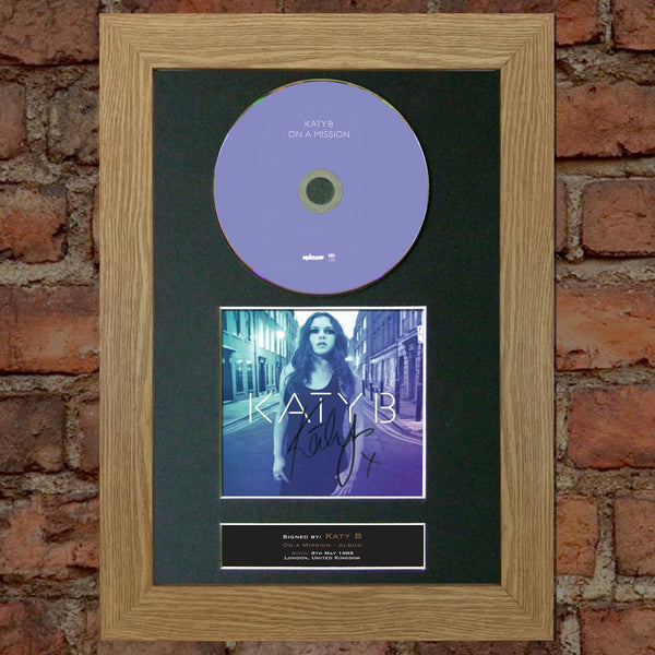 KATY B On a Mission Album Signed CD COVER MOUNTED A4 Reproduction Autograph (2)