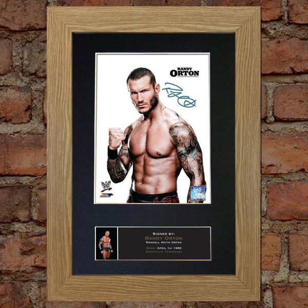 RANDY ORTON WWE Signed Autograph Mounted Photo Repro A4 Print 423