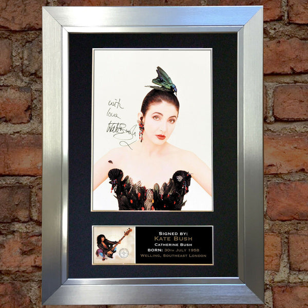 KATE BUSH Signed Autograph Mounted Photo REPRODUCTION PRINT A4 314