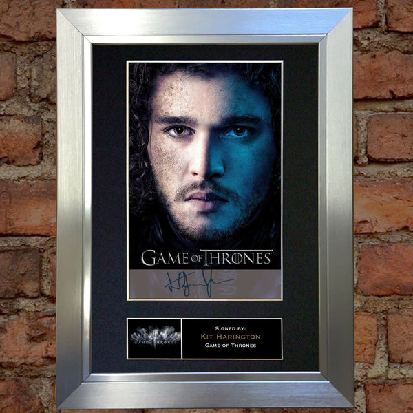 KIT HARRINGTON Mounted Signed Photo Reproduction Autograph Print A4 349