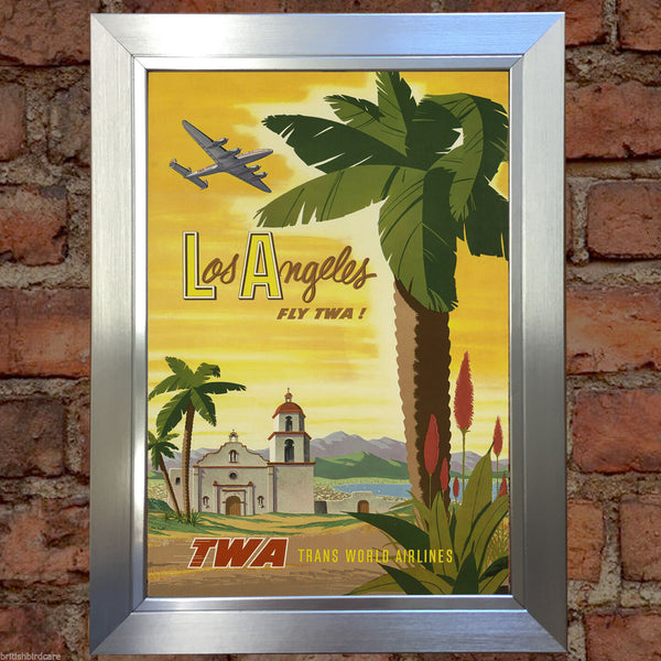 LOS ANGELES VINTAGE RETRO TRAVEL Poster Nostalgic Home Print Wall Decor #53