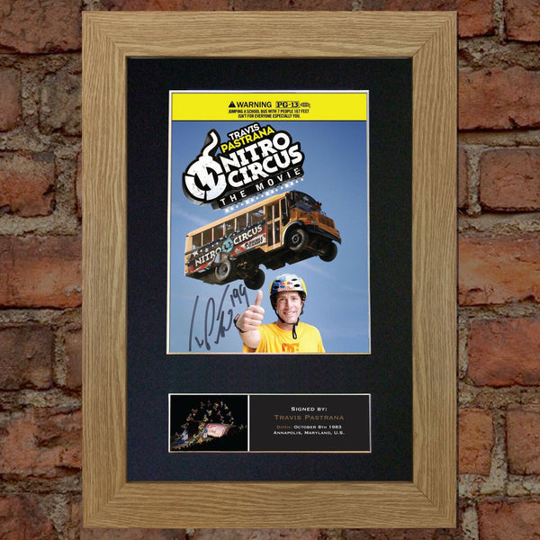TRAVIS PASTRANA Nitro Circus Signed Autograph Mounted Photo Repro A4 Print 454