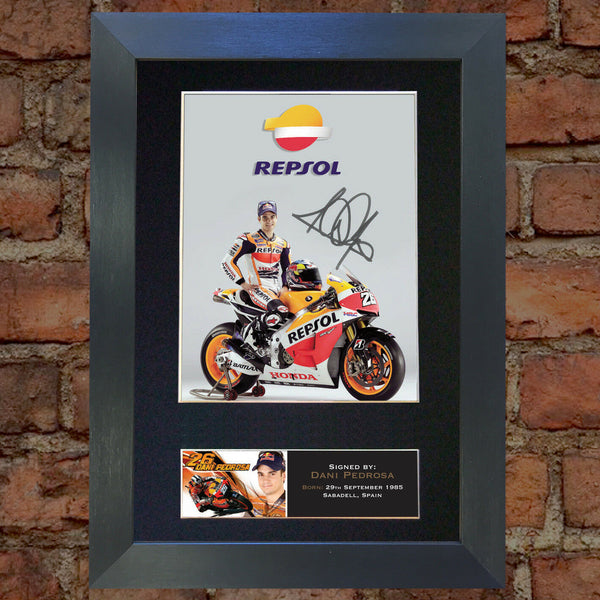 DANI PEDROSA Quality Autograph Mounted Photo Reproduction Print A4 573