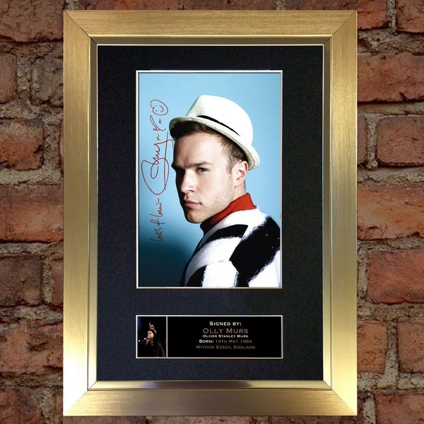 OLLY MURS No1 Mounted Signed Photo Reproduction Autograph Print A4 83