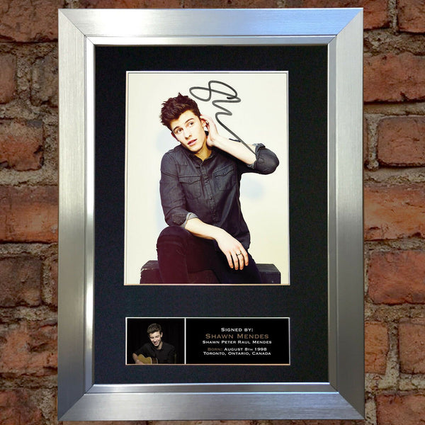 SHAWN MENDES Signed Autograph Quality Mounted Photo Repro A4 Print 629