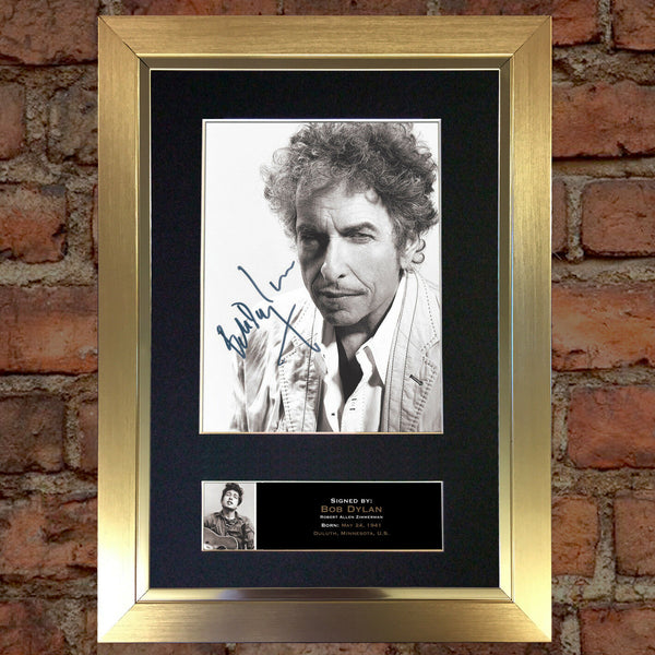 BOB DYLAN No2 Signed Autograph Quality Mounted Photo RE-PRINT A4 468