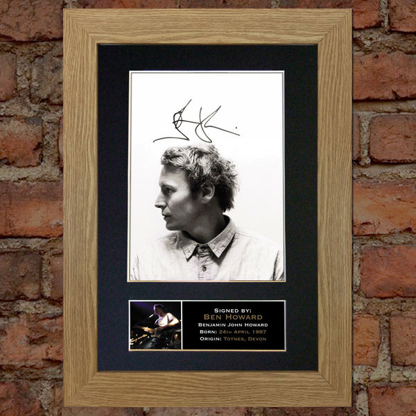 BEN HOWARD Mounted Signed Photo Reproduction Autograph Print A4 310