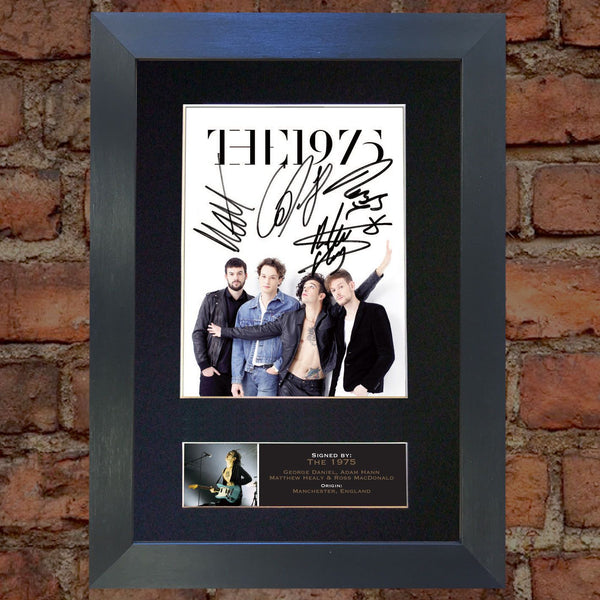 THE 1975 Band Signed Autograph Mounted Photo RE-PRINT A4 658