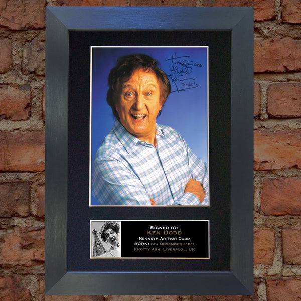 KEN DODD Mounted Signed Photo Reproduction Autograph Print A4 315