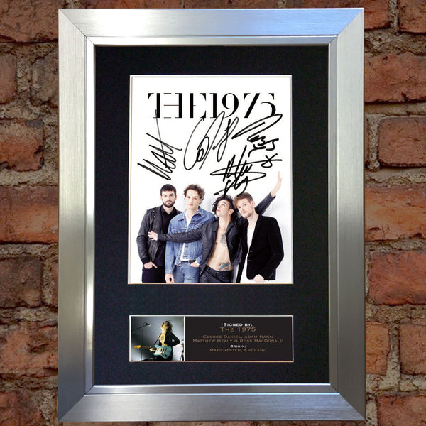 THE 1975 Band Signed Autograph Mounted Photo RE-PRINT A4 658