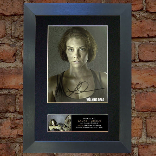 MAGGIE GREENE The Walking Dead Signed Autograph Mounted Photo Repro A4 Print 635