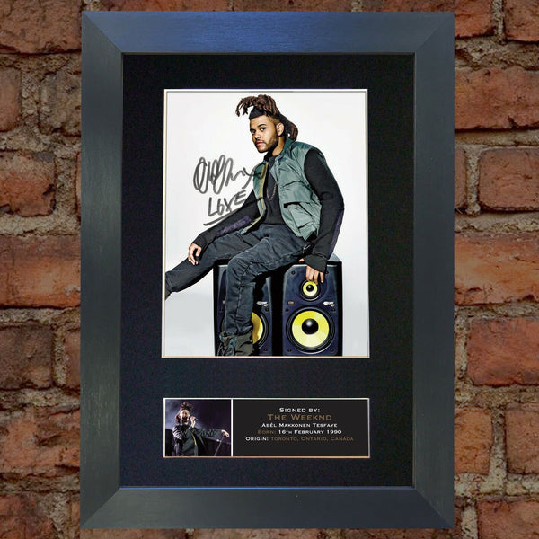 THE WEEKND Autograph Mounted Signed Photo RE-PRINT A4 636