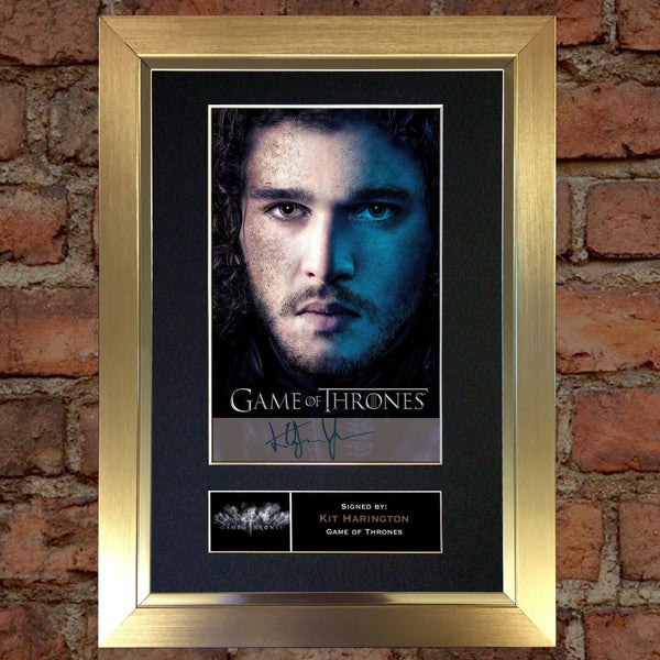 KIT HARRINGTON Mounted Signed Photo Reproduction Autograph Print A4 349