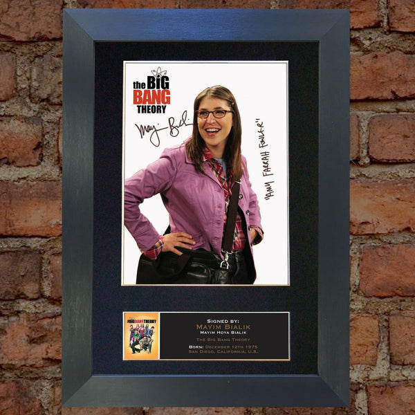 MAYIM BIALIK Big Bang Mounted Signed Photo Reproduction Autograph Print A4 358