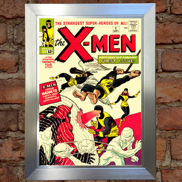 X MEN Comic Cover 1st Edition Cover Reproduction Vintage Wall Art Print #32