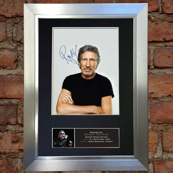 ROGER WATERS Pink Floyd Autograph Mounted Signed Photo Reproduction A4 377