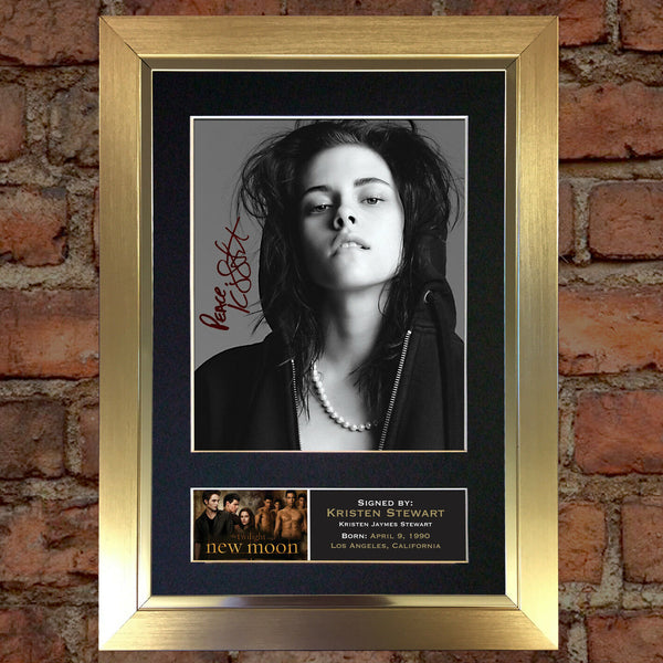 KRISTEN STEWART New Moon Mounted Signed Photo Reproduction Autograph Print A4 21