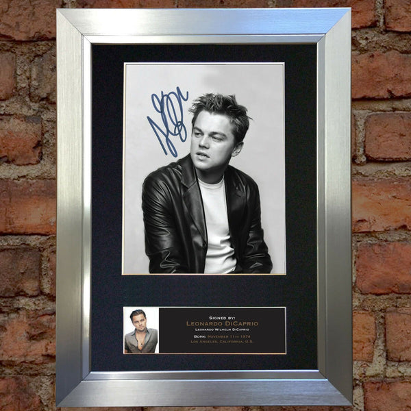 LEONARDO DICAPRIO Signed Autograph Mounted Photo Repro A4 Print 524