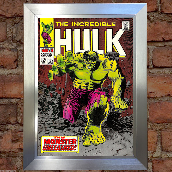 HULK Comic Cover 105th Edition Cover Reproduction Vintage Wall Art Print #6