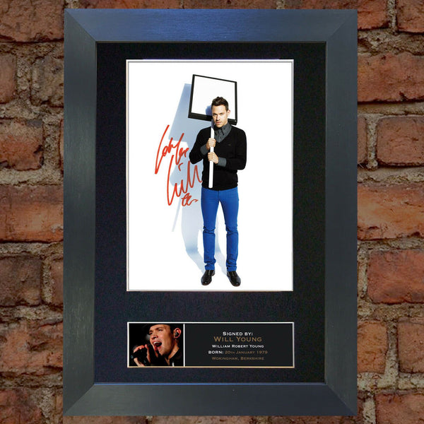 WILL YOUNG Mounted Signed Photo Reproduction Autograph Print A4 98