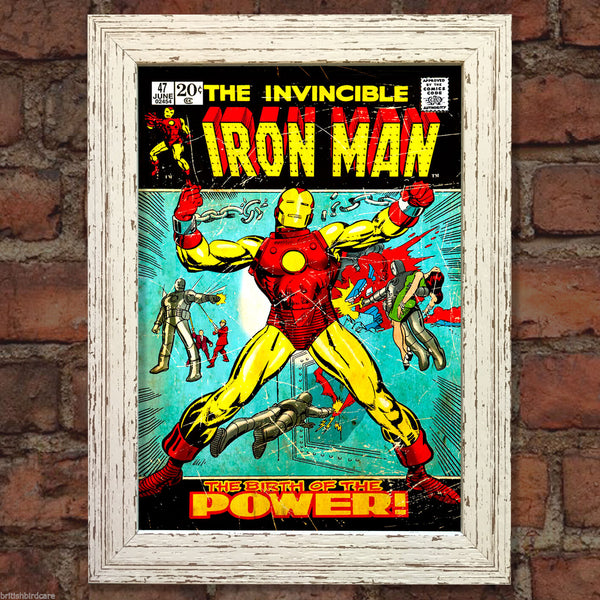 IRON MAN Comic Cover 47th Edition Cover Reproduction Vintage Wall Art Print #7