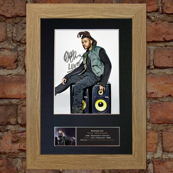 THE WEEKND Autograph Mounted Signed Photo RE-PRINT A4 636